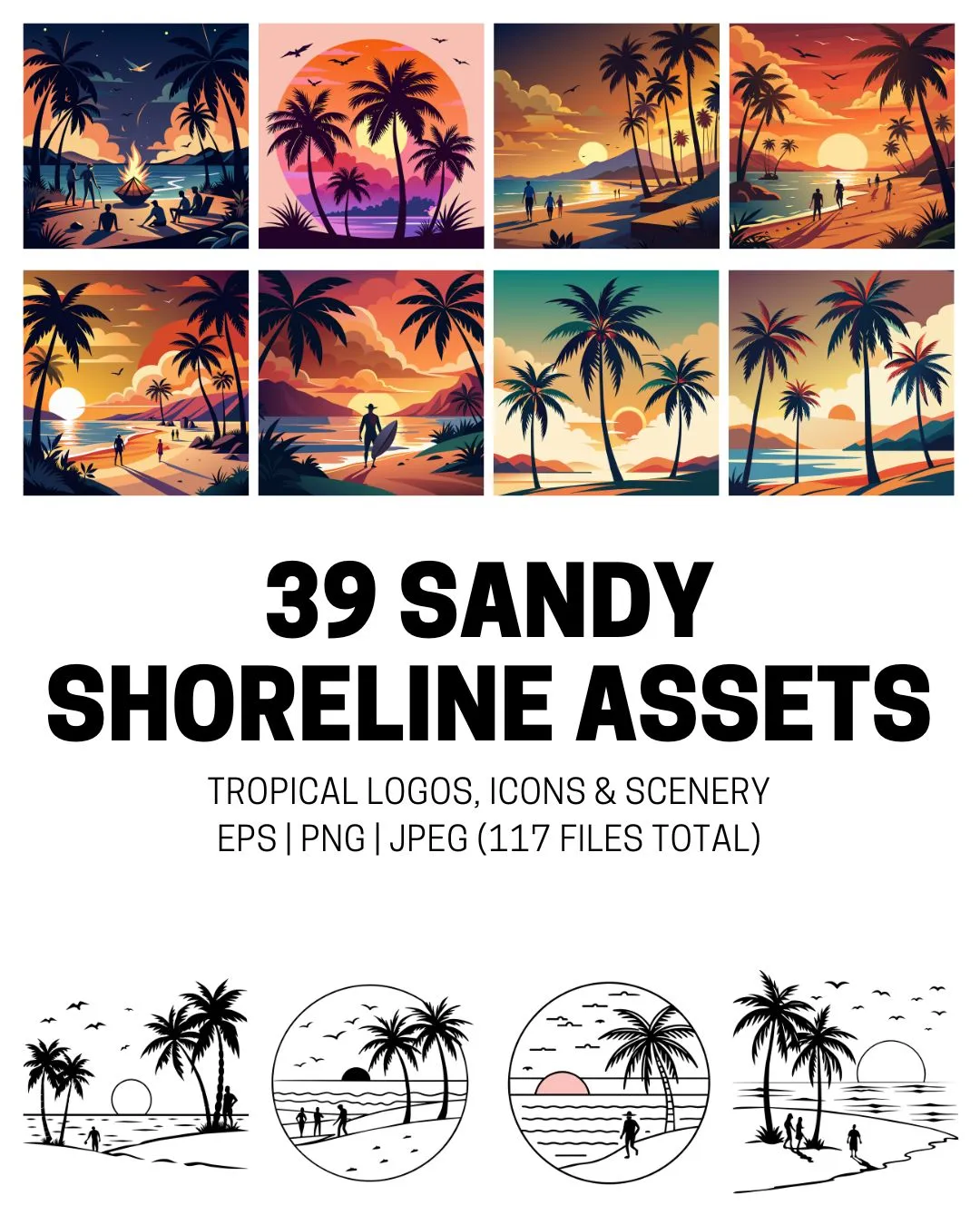 39 Sandy Shorelines & Tropical Beach Bundle