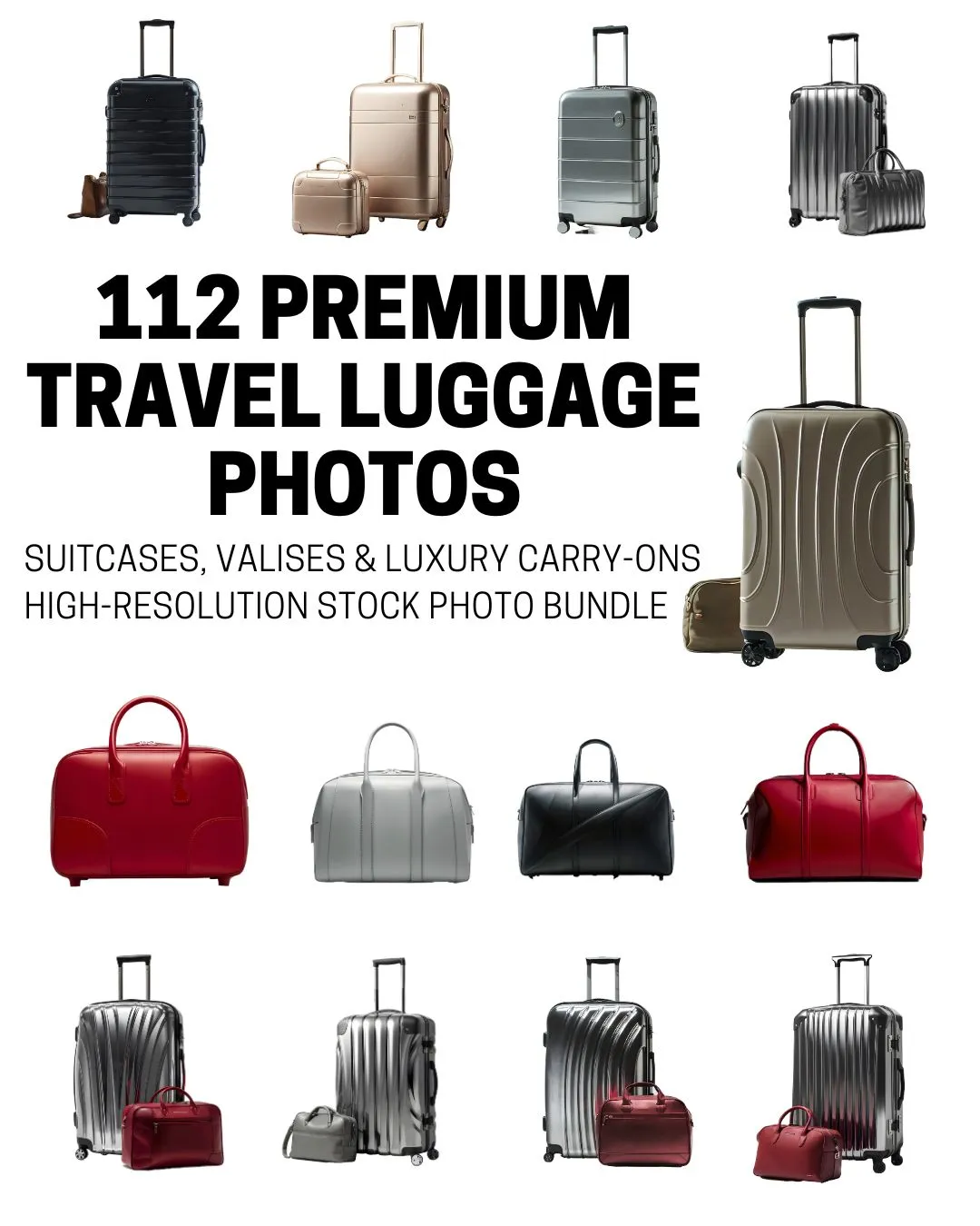 MBS Contact - 112 Travel Suitcase & Valise Stock Photo Bundle