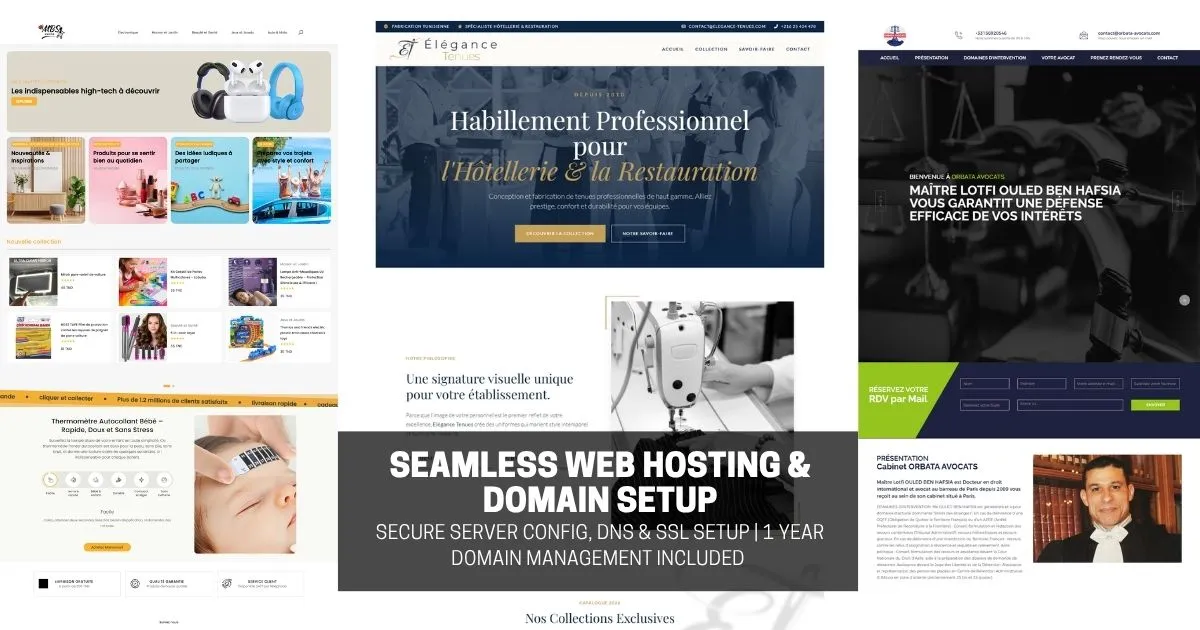 Web Hosting & Domain Setup Service | Secure SSL, DNS Config & Server Support
